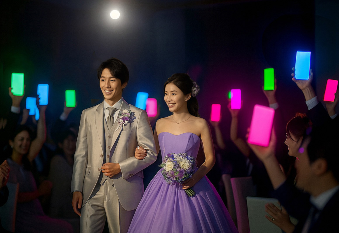 ドレス当てクイズのお色直し入場シーンのイメージ画像