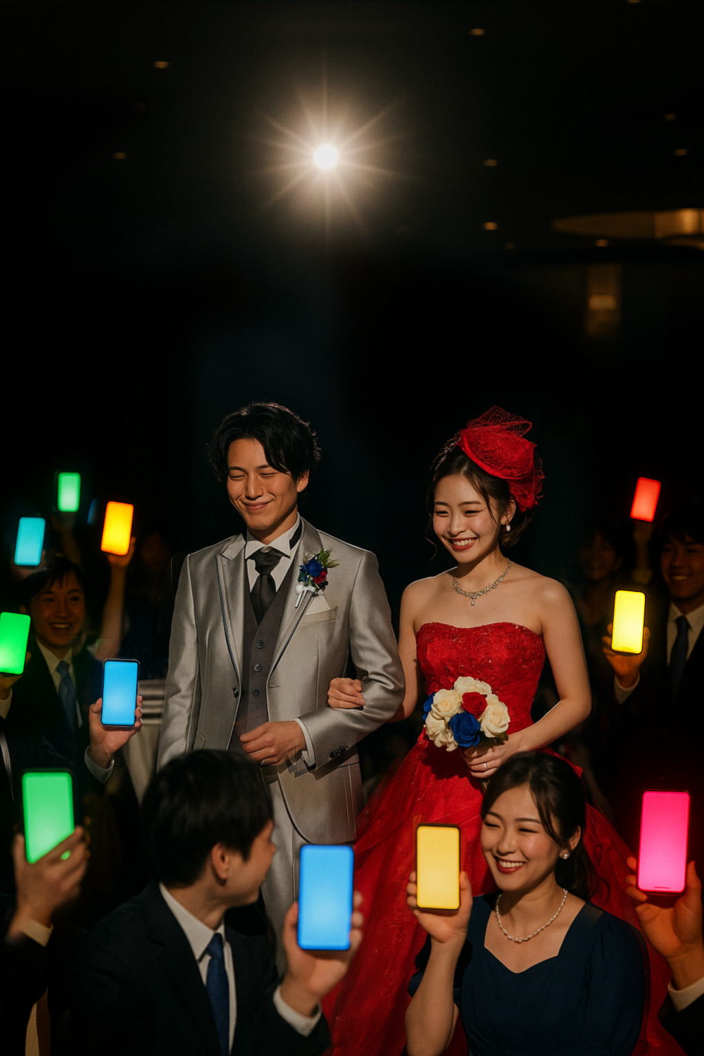 ドレス当てクイズのお色直し入場シーンのイメージ画像